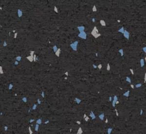 Vortex Rubber Rolls Black with Blue/Gray Specks VS105 8mm