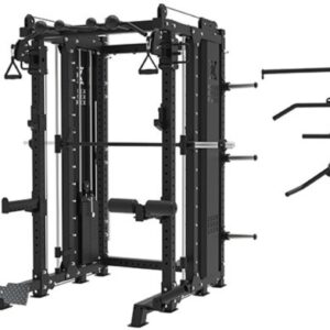 VX2000 Commercial Multi functional smith machine with functional trainer and 7 ft olympic bar w/220 lb weight stacks